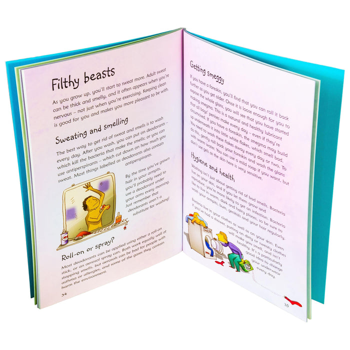 Growing Up for Girls & Boys Whats Happening to Me? 4 Books - Ages 9-14 - Paperback - Usborne 9-14 Usborne Publishing