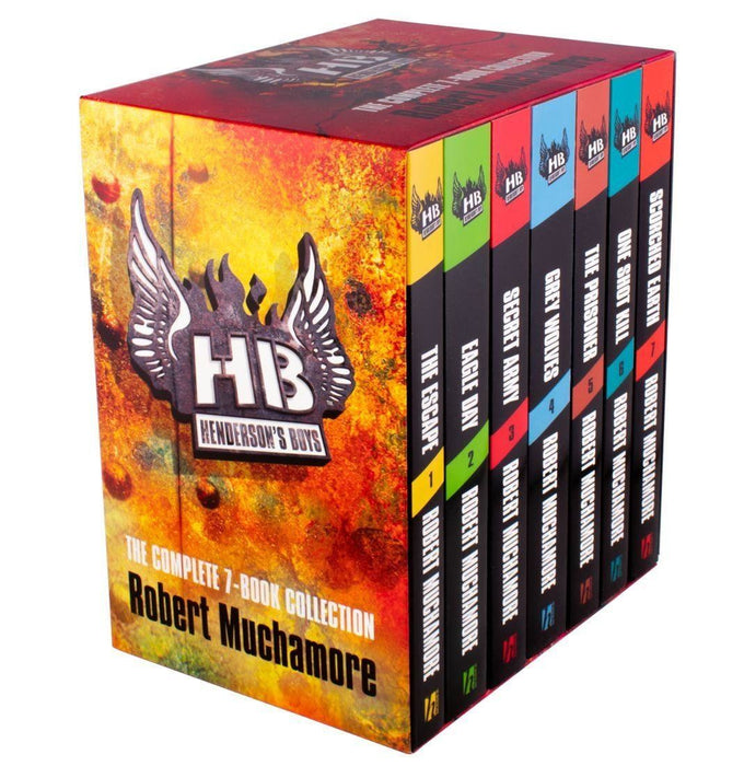 Henderson's Boys 7 Book Box - Ages 9-14 - Paperback - Robert Muchamore 9-14 Hodder