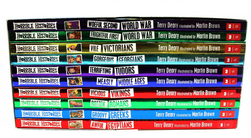 Horrible Histories Collection 10 Beastly Books - History - Paperback - Terry Deary 9-14 Scholastic