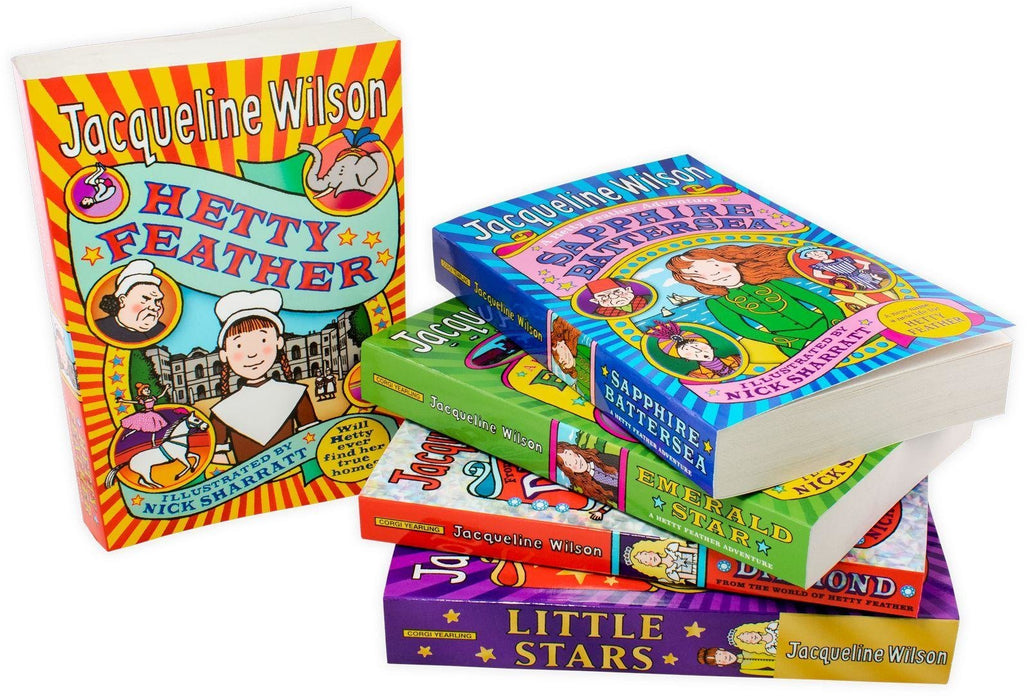 Jacqueline Wilson Hetty Feather Adventures 5 Book Collection - Ages 9-14 - Paperback - Jacqueline Wilson 9-14 Corgi Yearling (Penguin)