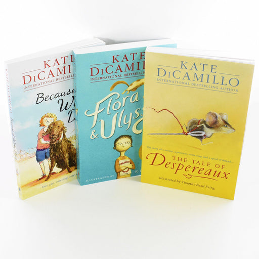 Kate Dicamillo Newbery Medal Collection 3 Books Box Set Paperback- Age 9-14 9-14 Walker Books