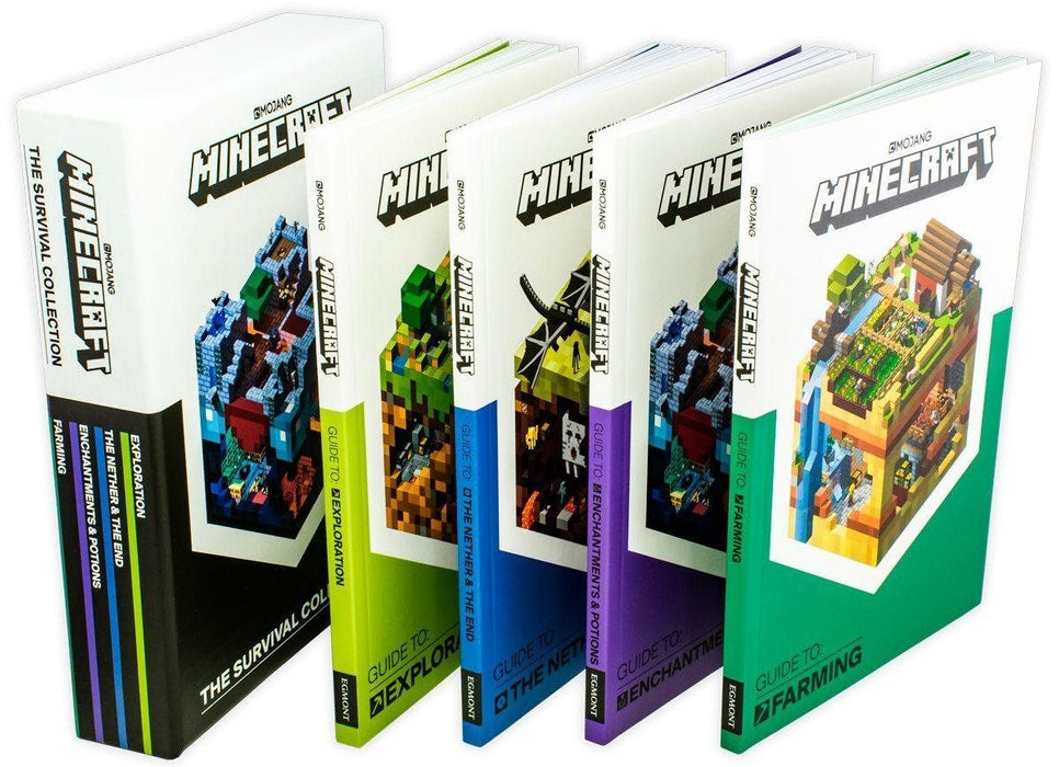 Protection Books Minecraft Minecraft The Survival Collection 4 Book Set - Ages 9-14 - Paperback ...