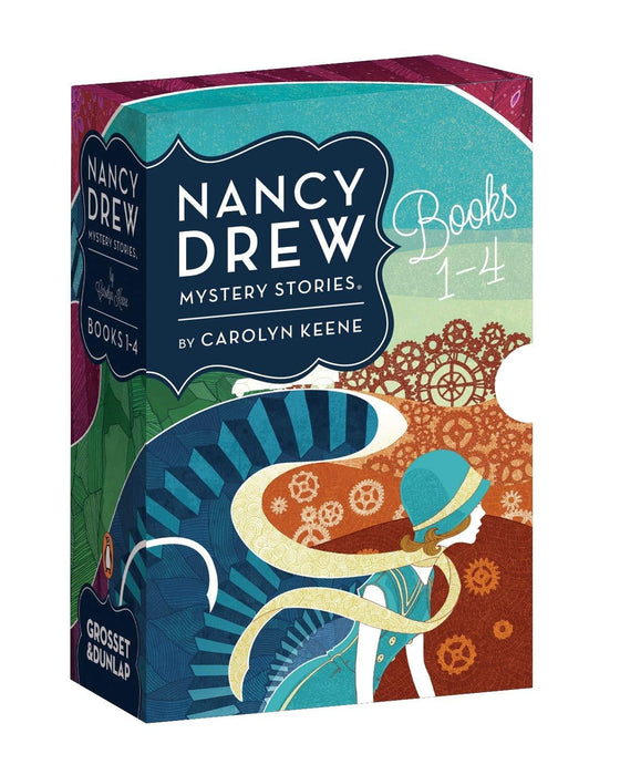 Nancy Drew Mystery Stories Books 1-4 Box Set - Age 9-14 - Hardback by Carolyn Keene 9-14 Penguin Books