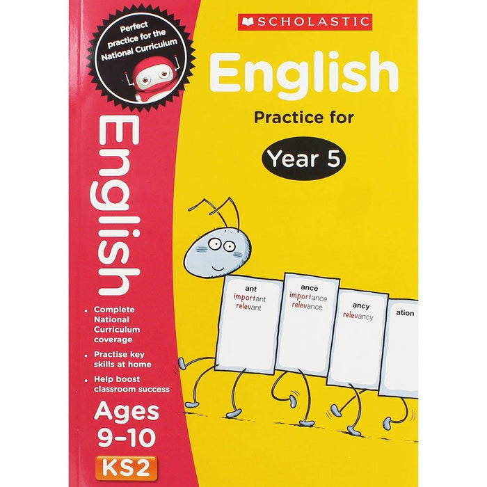Perfect Practice KS2 English and Maths Year 5 - 2 Books For Age 9-10 Years - Paperback 9-14 Scholastic