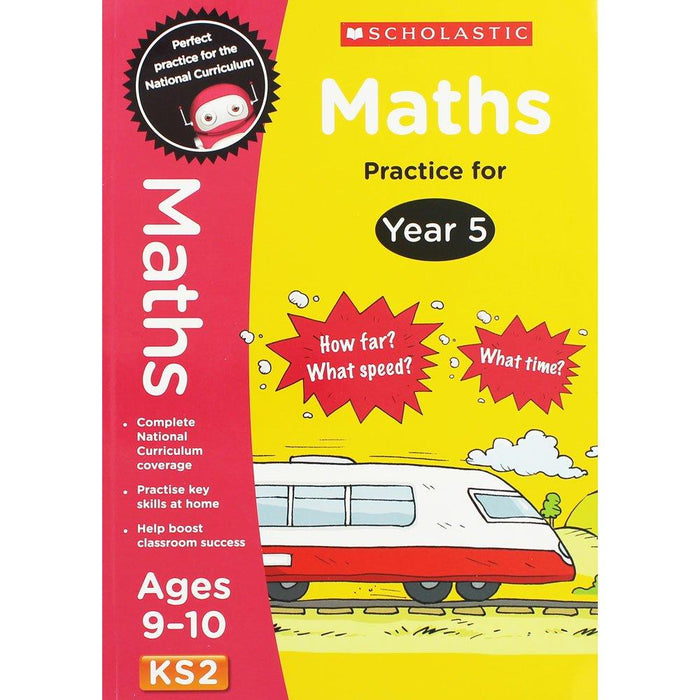Perfect Practice KS2 English and Maths Year 5 - 2 Books For Age 9-10 Years - Paperback 9-14 Scholastic
