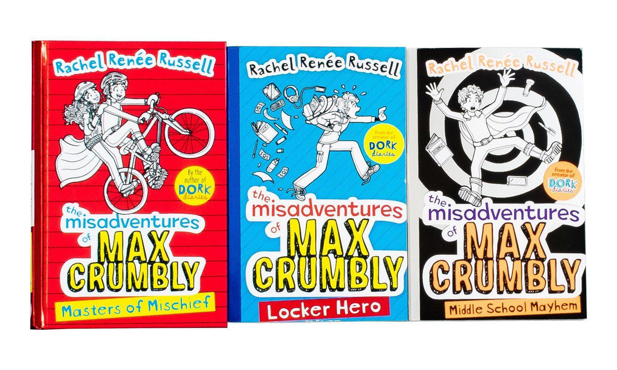 Max Rumble Books Rachel Renee Russell Misadventures Of Max Crumbly 3 Books - Ages 9-14 ...