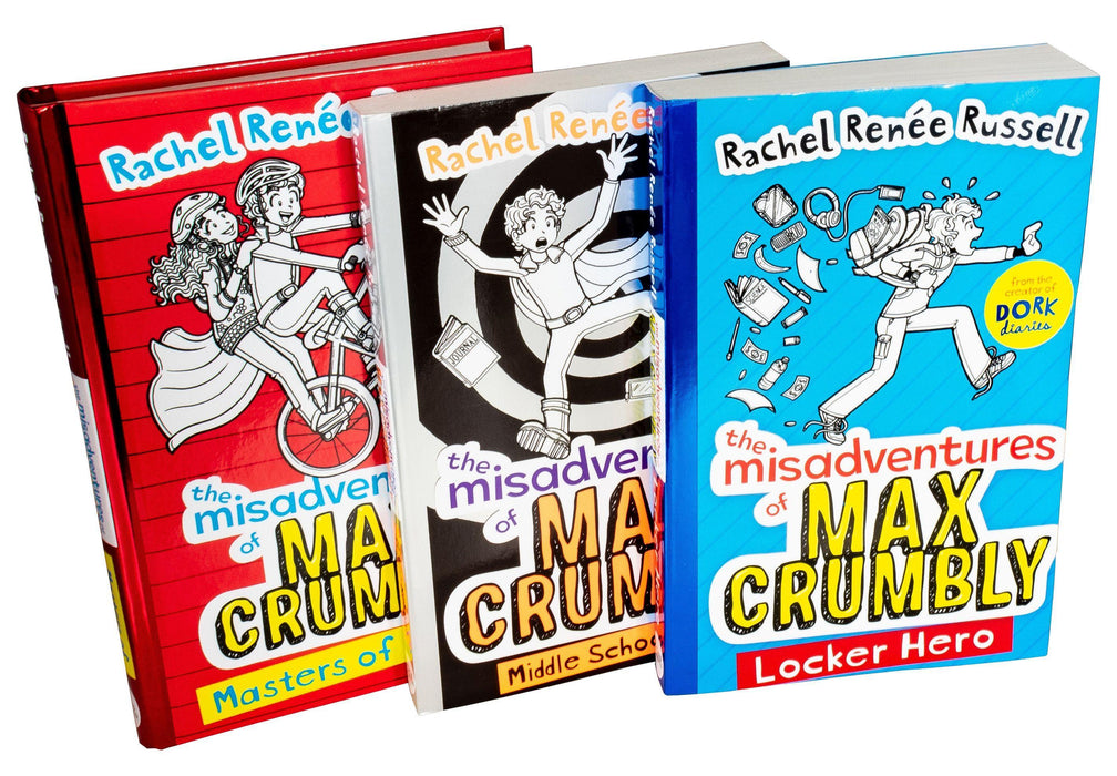 Max Rumble Books Rachel Renee Russell Misadventures Of Max Crumbly 3 Books - Ages 9-14 ...