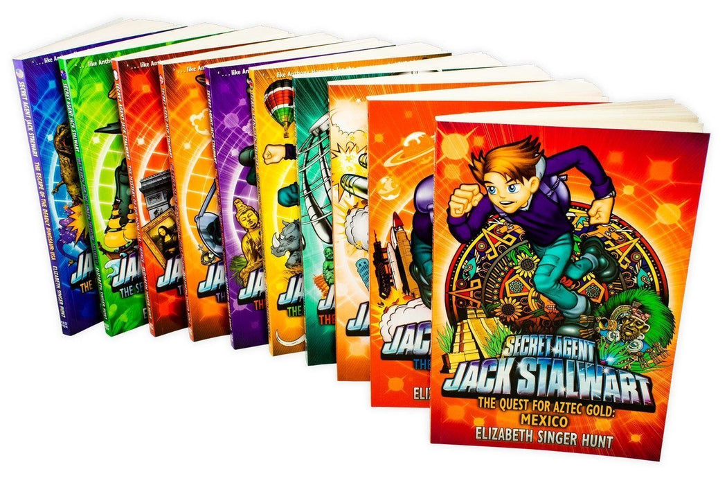 Secret Agent Jack Stalwart 10 Book Collection - Ages 9-14 - Paperback - Elizabeth Singer Hunt 9-14 Penguin