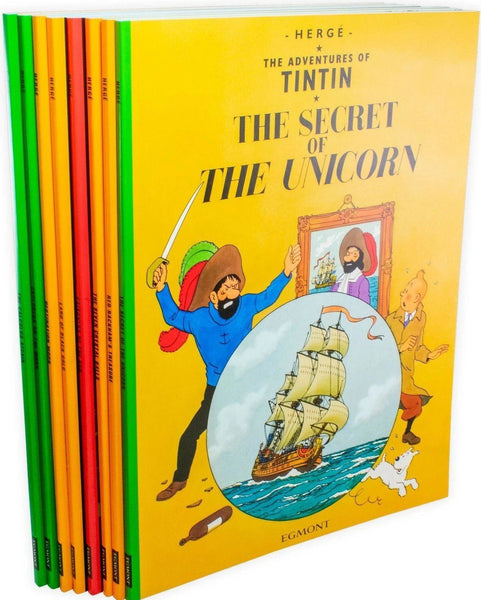 The Adventures of Tintin by Hergé 8 Book Collection - Ages 7+