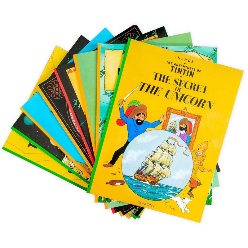 The Adventures of Tintin 8 Book Collection - Ages 9-14 - Paperback - Hergé 9-14 Egmont