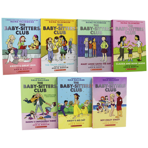 The Baby Sitters Club Graphic Novels 7 Books Collection By Ann M. Martin - Paperback - Age 9-14 9-14 Scholastic