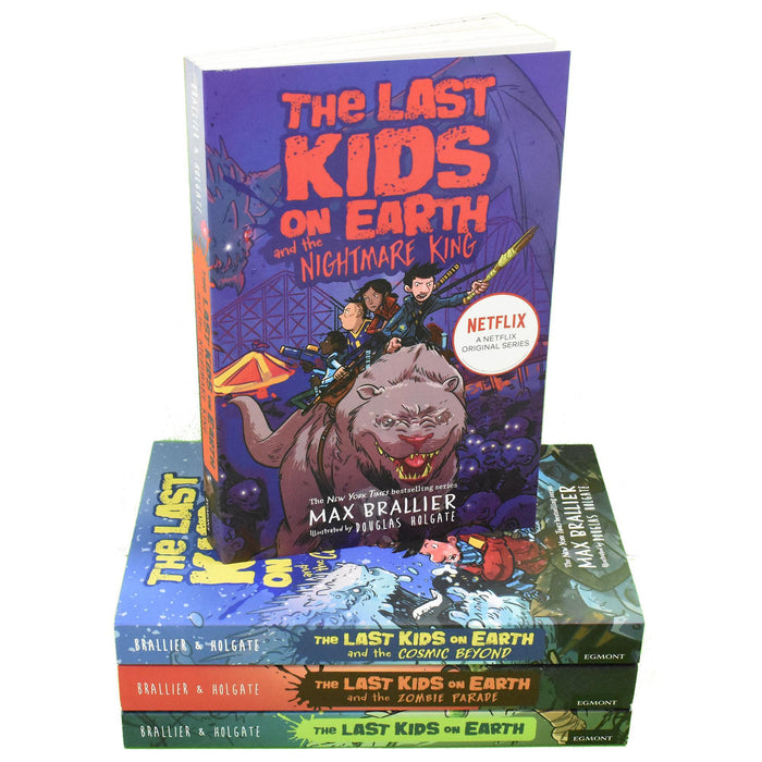 The Last Kids on Earth Collection 4 Books Set By Max Brallier Netflix Original 9-14 Egmont