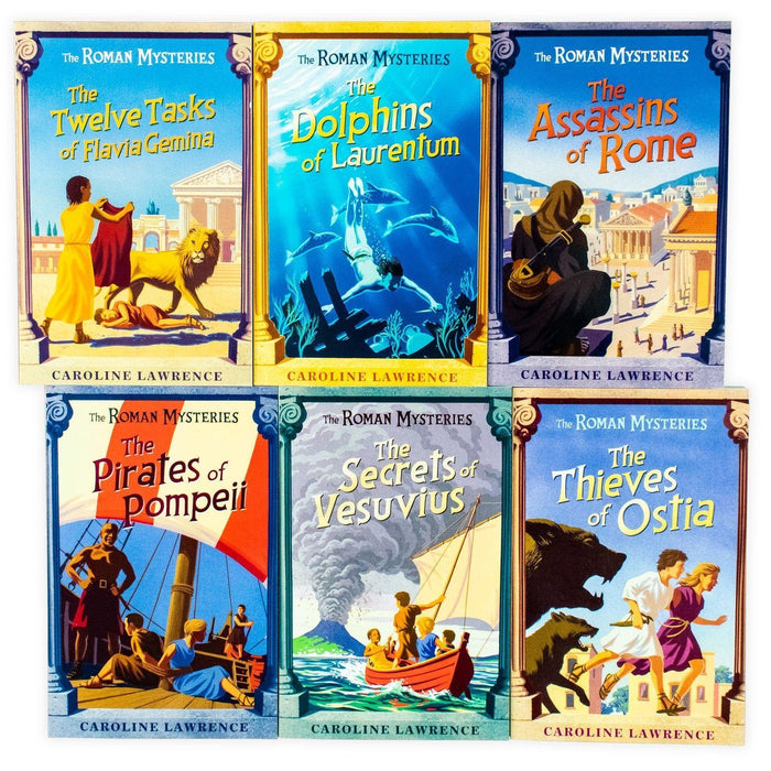The Roman Mysteries 6 Book Collection - Ages 9-14 - Paperback - Caroline Lawrence 9-14 Orion Books
