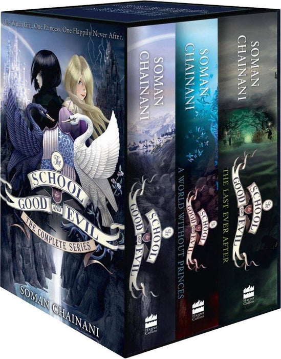 The School for Good and Evil 3 Books Box Set - Fantasy - Paperback - Soman Chainani 9-14 Harper Collins