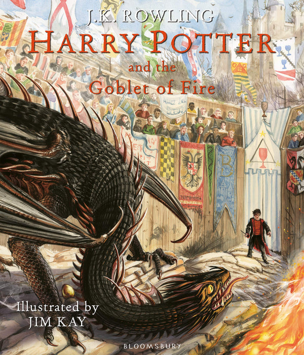 Harry Potter and the Goblet of Fire- Illustrated Edition By J.K. Rowling - Hardcover - Age 9-14 9-14 Bloomsbury Children's Books