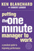 Putting the One Minute Manager to Work by Kenneth Blanchard Extended Range HarperCollins Publishers