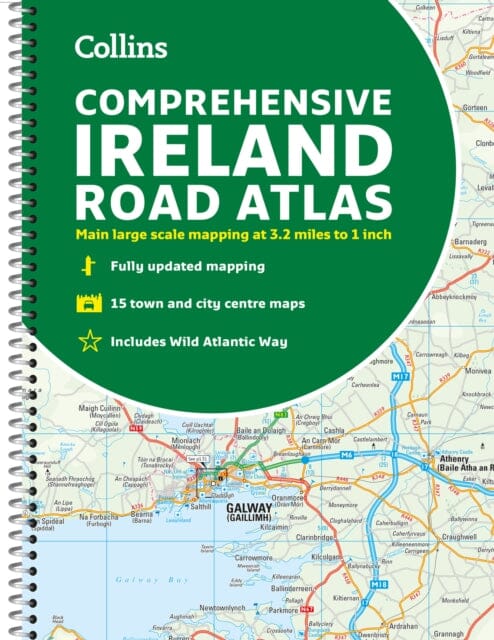 Comprehensive Road Atlas Ireland by Collins Maps Extended Range HarperCollins Publishers