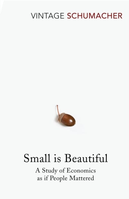 Small Is Beautiful: A Study of Economics as if People Mattered by E F Schumacher Extended Range Vintage Publishing