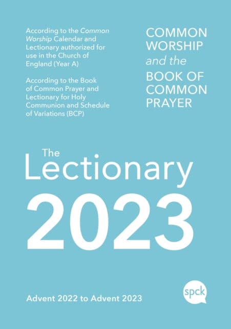 Common Worship Lectionary 2023 Extended Range SPCK Publishing