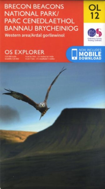 Brecon Beacons National Park - Western Area OS Map Extended Range Ordnance Survey