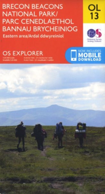 Brecon Beacons National Park - Eastern Area OS Map Extended Range Ordnance Survey
