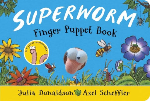 Superworm Finger Puppet Book - the wriggliest, squiggliest superhero ever! by Julia Donaldson Extended Range Scholastic