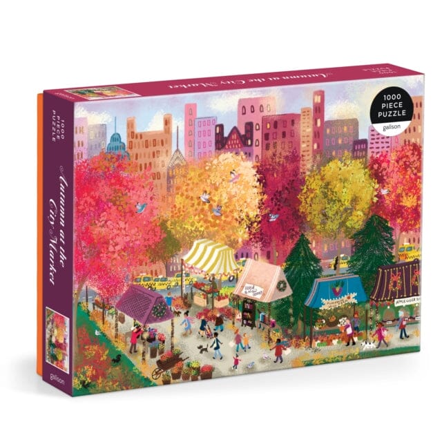 Joy Laforme Autumn at the City Market 1000 Piece Puzzle by Galison Extended Range Galison