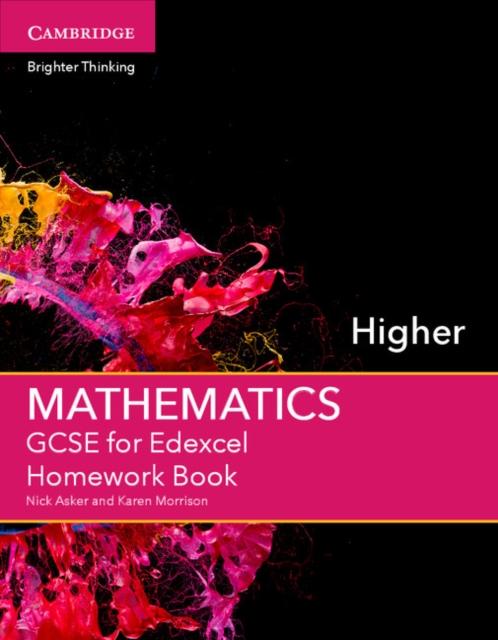 GCSE Mathematics for Edexcel Higher Homework Book Popular Titles Cambridge University Press