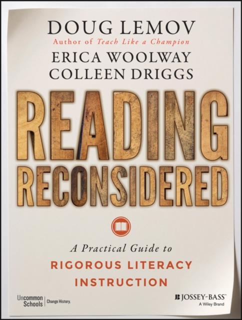 Reading Reconsidered : A Practical Guide to Rigorous Literacy Instruction Popular Titles John Wiley & Sons Inc