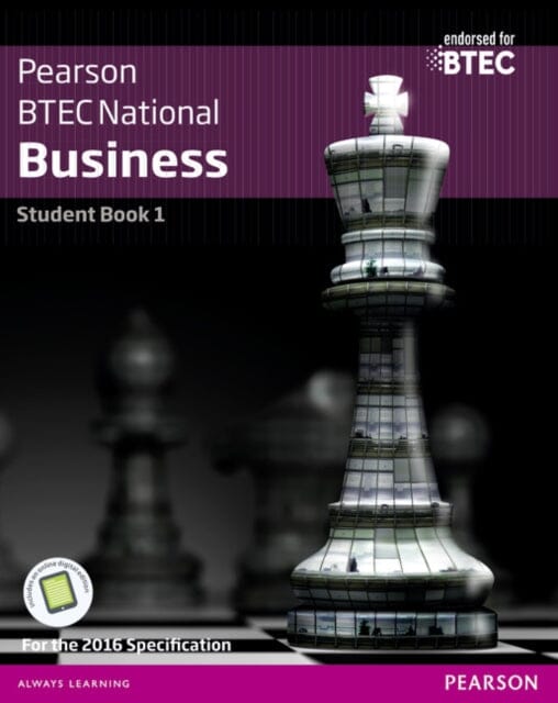 BTEC Nationals Business Student Book 1 + Activebook: For the 2016 specifications by Jenny Phillips Extended Range Pearson Education Limited