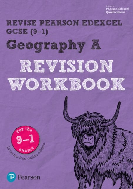 Pearson REVISE Edexcel GCSE (9-1) Geography A Revision Workbook: for home learning, 2022 and 2023 assessments and exams by Alison Barraclough Extended Range Pearson Education Limited
