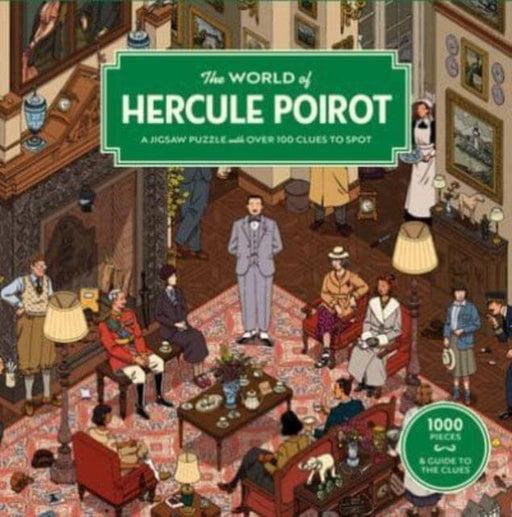The World of Hercule Poirot : A 1000-piece jigsaw puzzle with over 100 clues to spot: The perfect family gift for fans of Agatha Christie by Agatha Christie Ltd Extended Range Orion Publishing Co