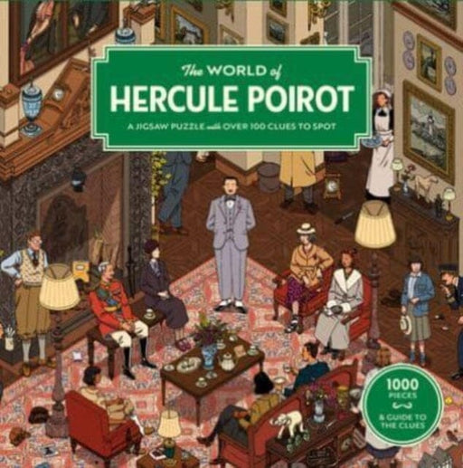 The World of Hercule Poirot : A 1000-piece jigsaw puzzle with over 100 clues to spot: The perfect family gift for fans of Agatha Christie by Agatha Christie Ltd Extended Range Orion Publishing Co