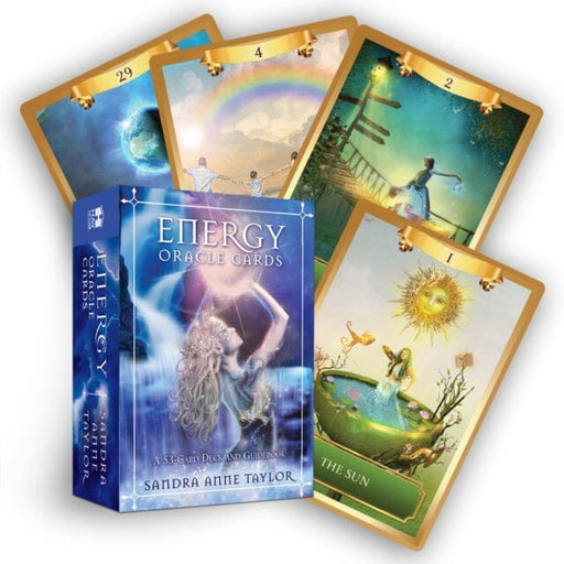 Energy Oracle Cards: A 53-Card Deck and Guidebook by Sandra Anne Taylor Extended Range Hay House Inc