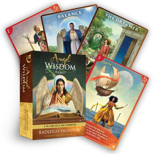 Angel Wisdom Tarot: A 78-Card Deck and Guidebook by Radleigh Valentine Extended Range Hay House Inc