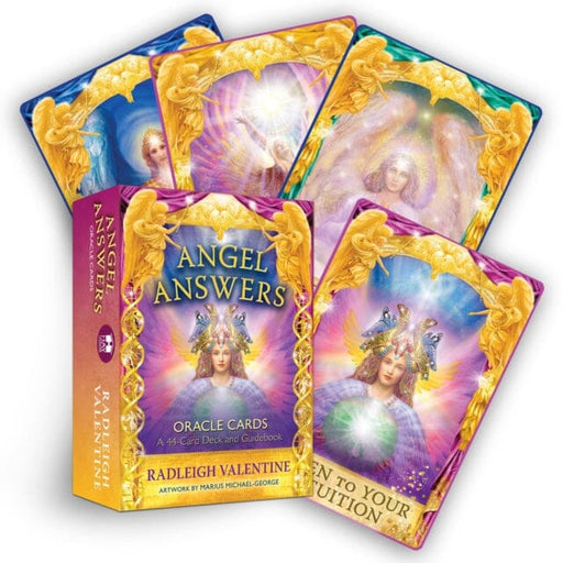 Angel Answers Oracle Cards: A 44-Card Deck and Guidebook by Radleigh Valentine Extended Range Hay House Inc