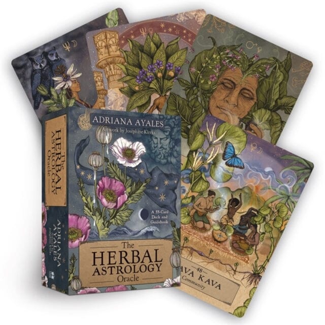 The Herbal Astrology Oracle : A 55-Card Deck and Guidebook by Adriana Ayales Extended Range Hay House Inc