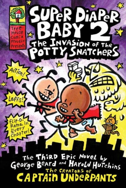 Super Diaper Baby 2 The Invasion of the Potty Snatchers by Dav Pilkey Extended Range Scholastic