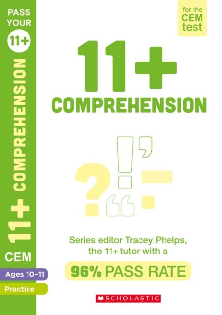11+ English Comprehension Practice and Assessment for the CEM Test Ages 10-11 Popular Titles Scholastic