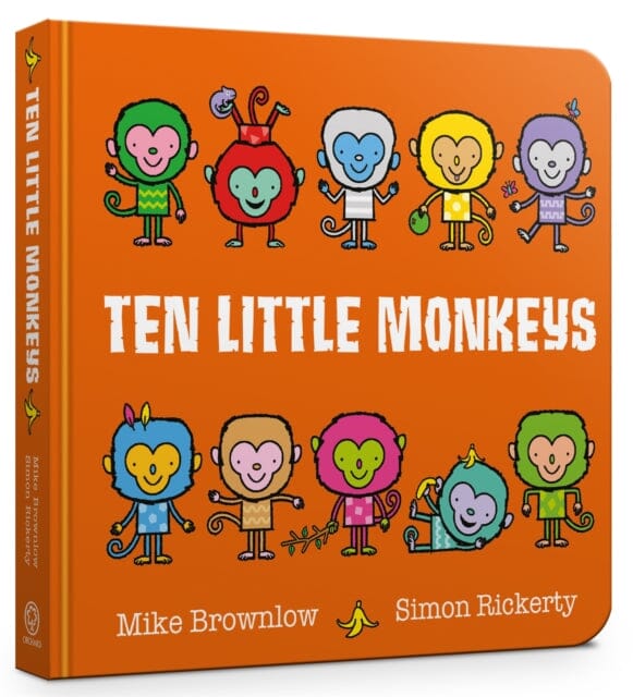 Ten Little Monkeys Board Book by Mike Brownlow Extended Range Hachette Children's Group