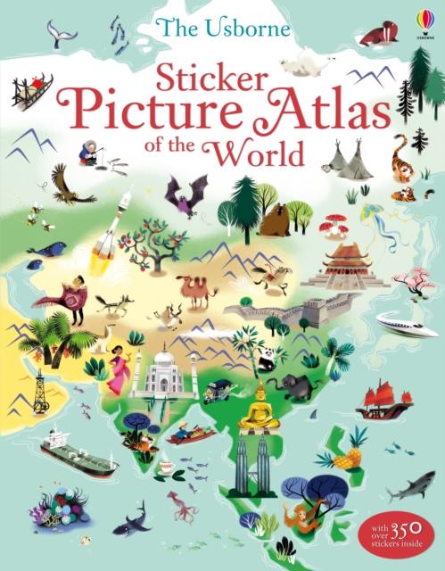 Sticker Picture Atlas of the World Popular Titles Usborne Publishing Ltd