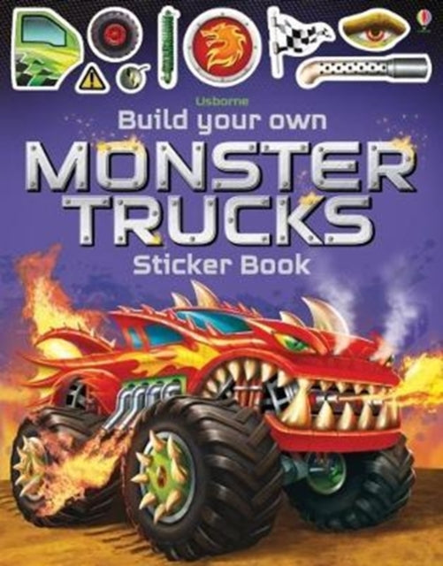 Build Your Own Monster Trucks Sticker Book by Simon Tudhope Extended Range Usborne Publishing Ltd