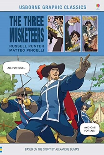Three Musketeers Graphic Novel by Russell Punter Extended Range Usborne Publishing Ltd