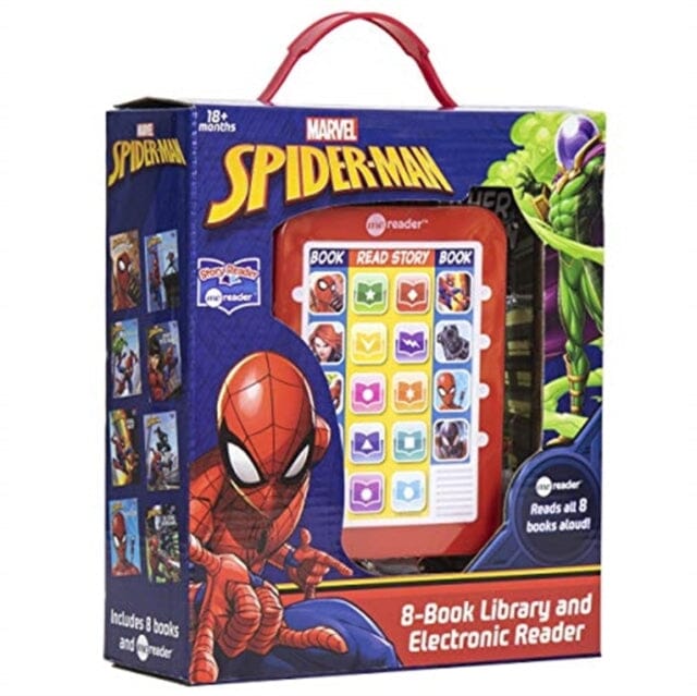 Marvel Spider-Man: Me Reader 8-Book Library and Electronic Reader Sound Book Set by Simone Buonfantino Extended Range Phoenix International Publications, Incorporated