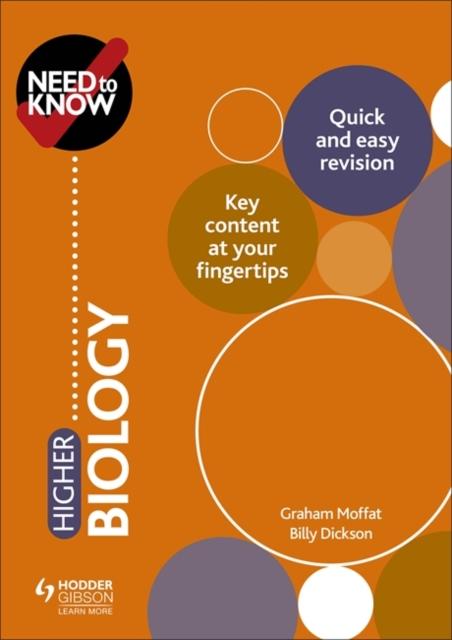 Need to Know: Higher Biology Popular Titles Hodder Education