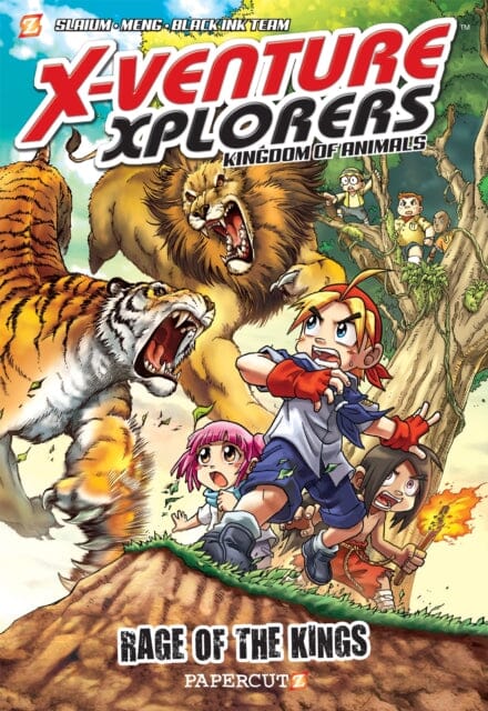 X-Venture Xplorers #1 : The Kingdom of Animals--Lion vs Tiger by Meng Extended Range Papercutz
