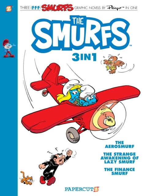 The Smurfs 3-in-1 #6 : Collecting The Aerosmurf, The Strange Awakening of Lazy Smurf, and The Finance Smurf by Peyo Extended Range Papercutz