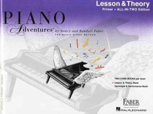 Piano Adventures All-in-Two Primer Lesson/Theory: Lesson & Theory - Anglicised Edition Extended Range Faber Piano Adventures