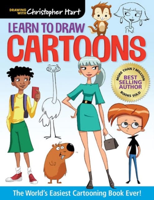 Learn to Draw Cartoons : The World's Easiest Cartooning Book Ever! by Christopher Hart Extended Range Sixth & Spring Books