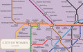 City of Women London Tube Wall Map (A2, 16.5 x 23.4 Inches) by Reni Eddo-Lodge Extended Range Haymarket Books